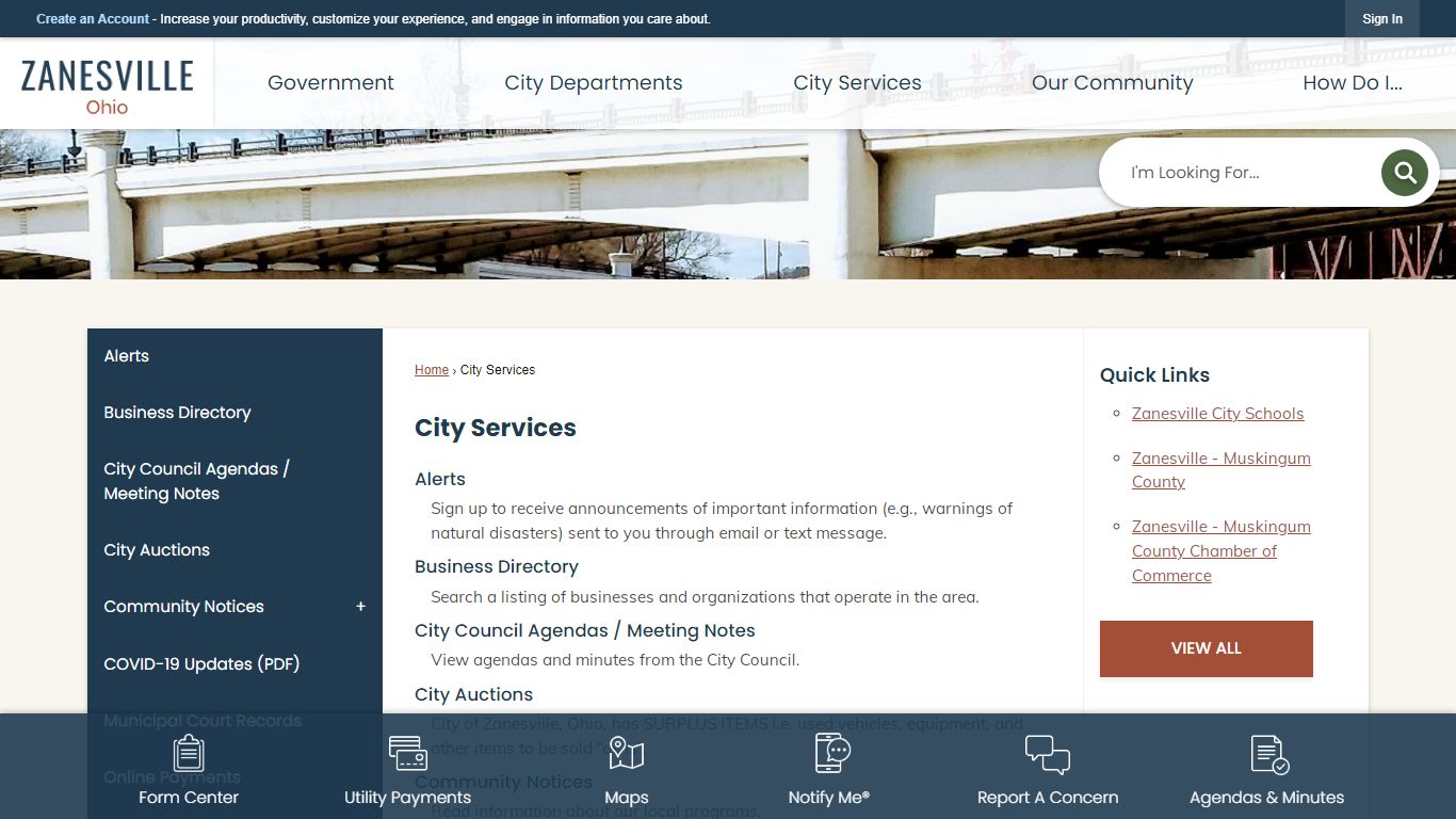 City Services | Zanesville, OH